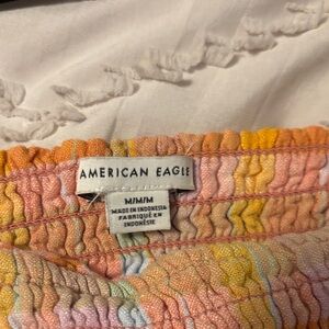 American Eagle Multicolor Smocked Skirt
